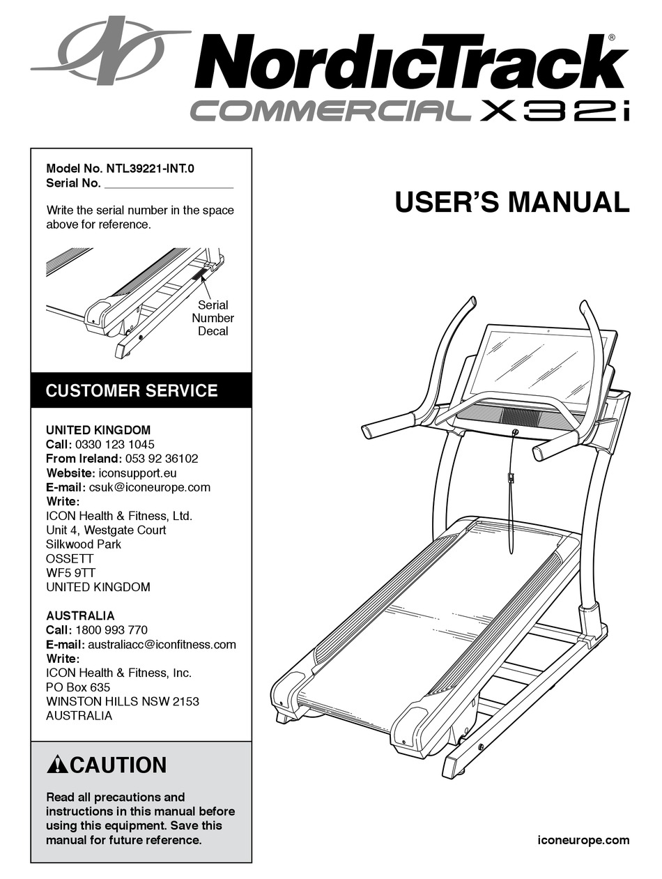 NORDICTRACK NTL39221-INT.0 USER MANUAL Pdf Download | ManualsLib