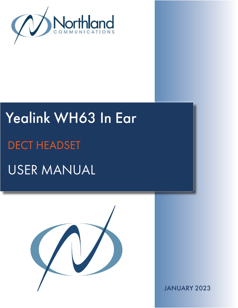 YEALINK WH63 IN EAR USER MANUAL Pdf Download ManualsLib