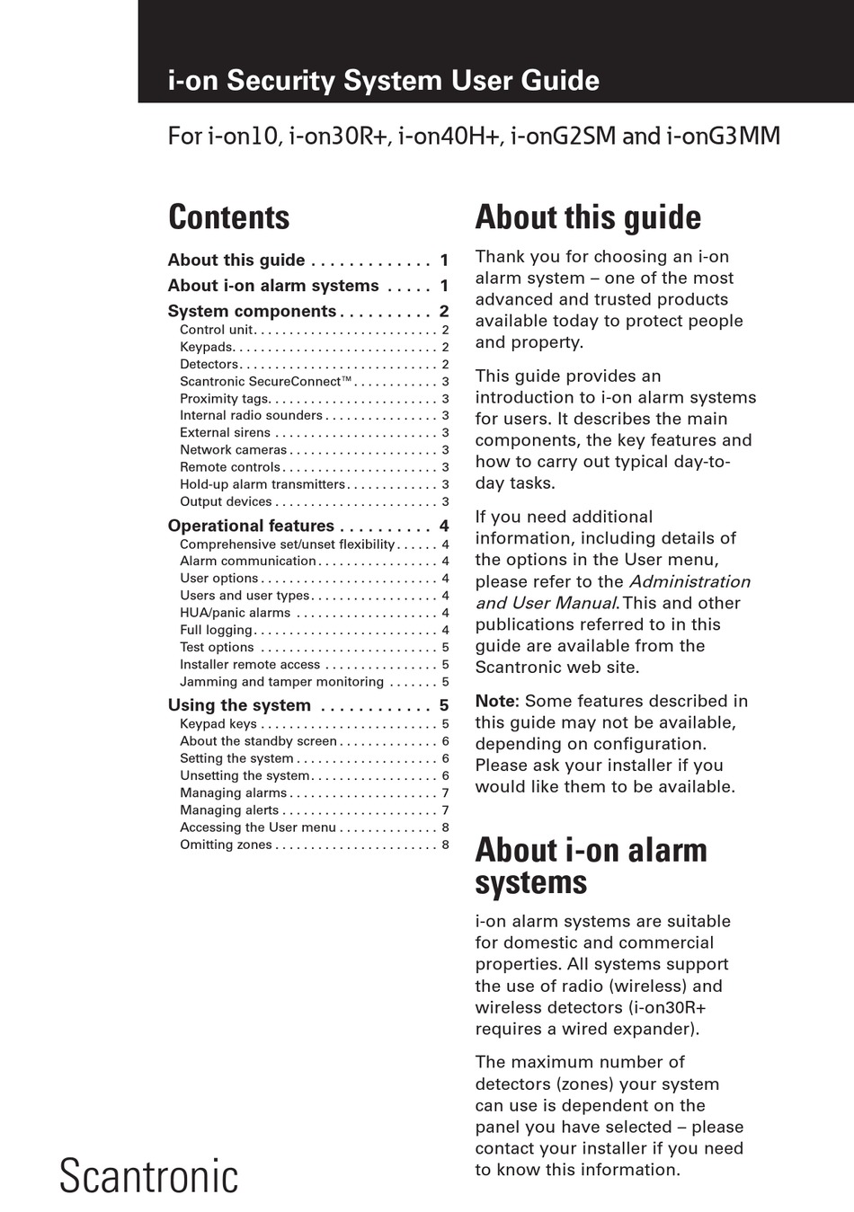 SCANTRONIC I-ON10 USER MANUAL Pdf Download | ManualsLib