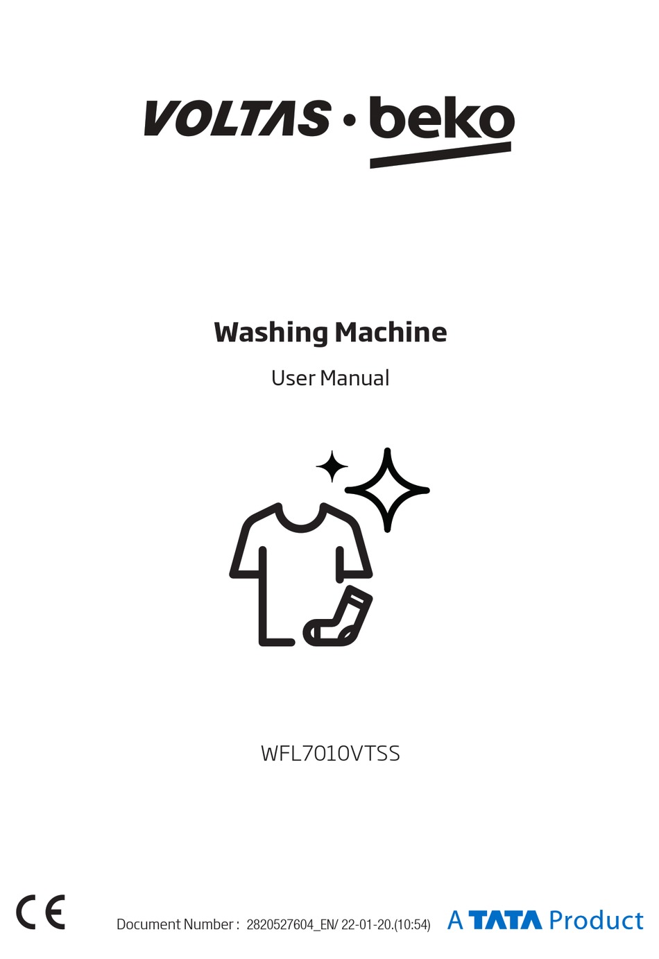 BEKO VOLTAS WFL7010VTSS USER MANUAL Pdf Download ManualsLib