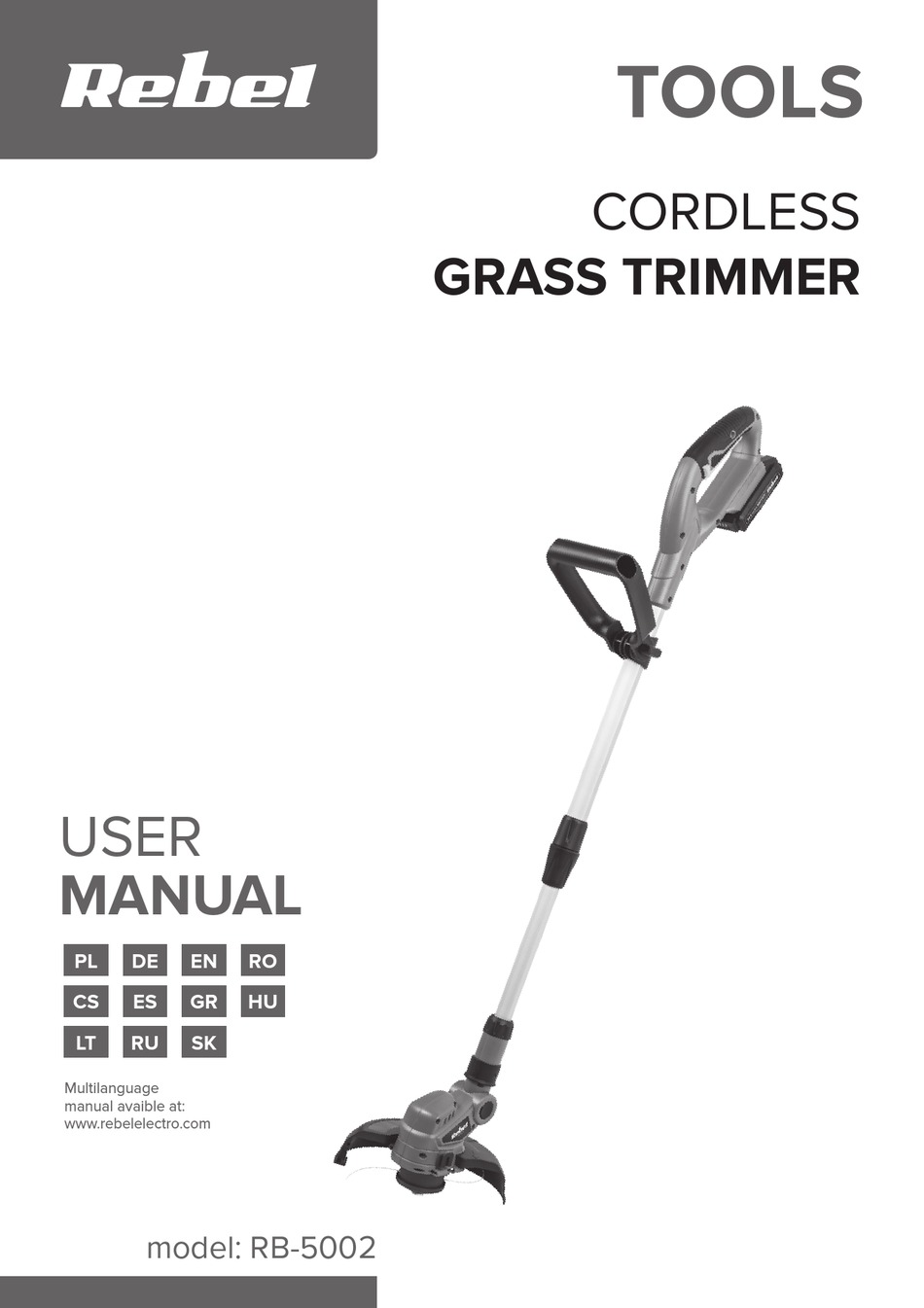 REBEL TOOLS RB5002 USER MANUAL Pdf Download ManualsLib