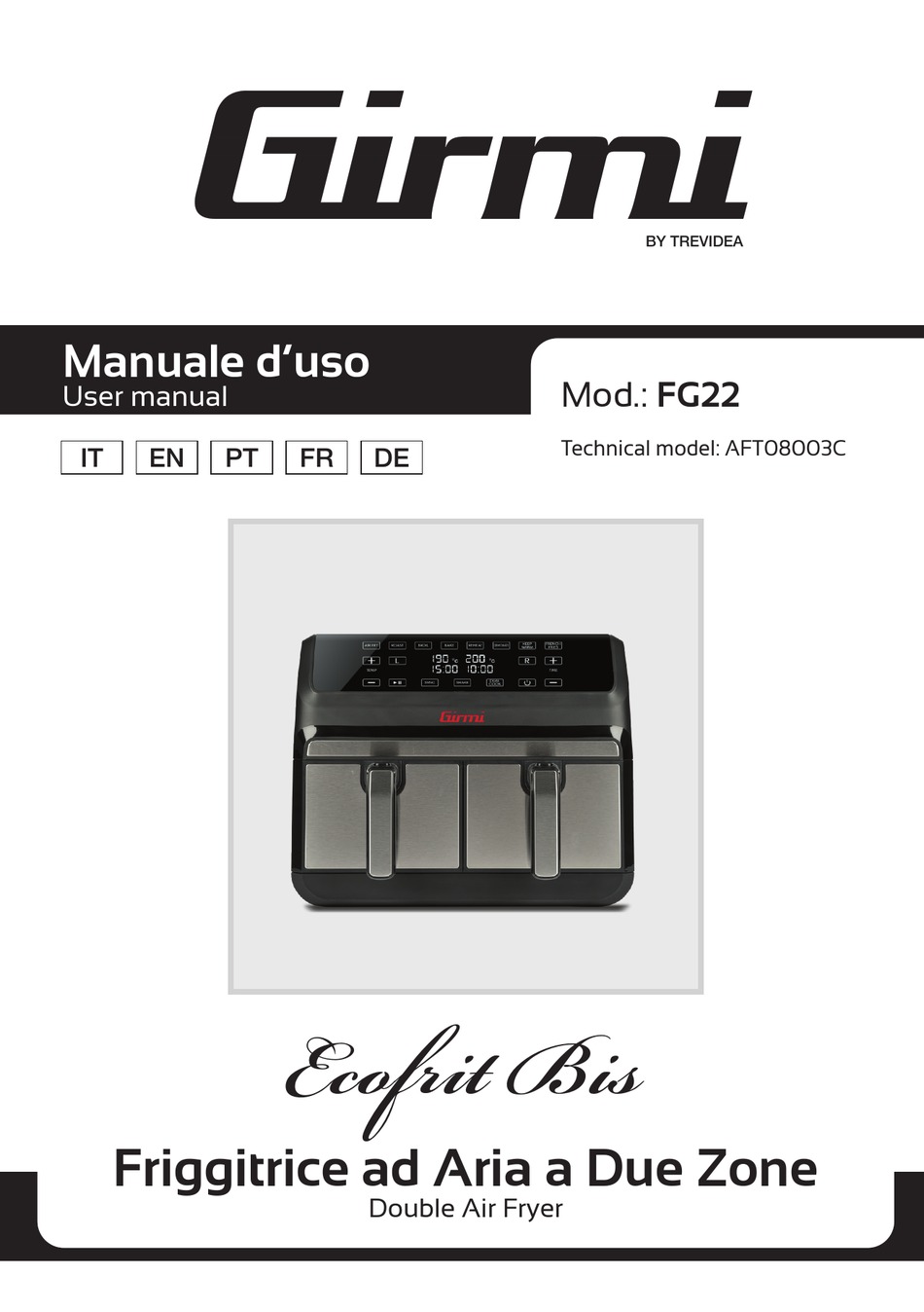 User manual Girmi FG86 (English - 40 pages)