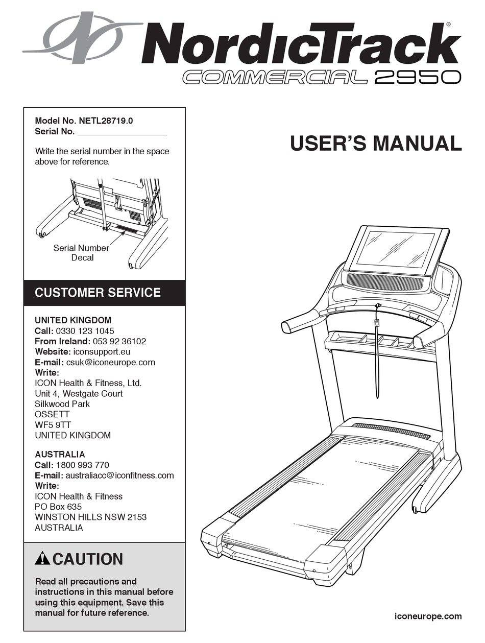 NORDICTRACK NETL28719.0 USER MANUAL Pdf Download | ManualsLib