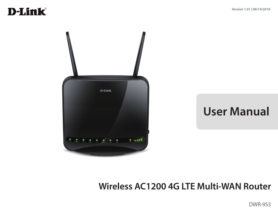 D-LINK DWR-953 USER MANUAL Pdf Download | ManualsLib