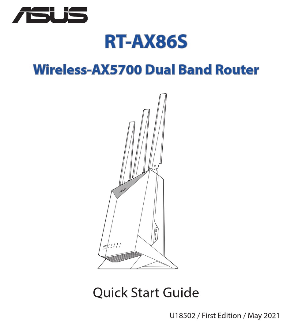 ASUS RTAX86U QUICK START MANUAL Pdf Download ManualsLib