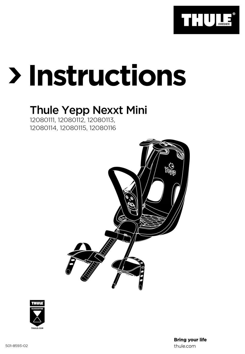 THULE 12080111 INSTRUCTIONS MANUAL Pdf Download ManualsLib