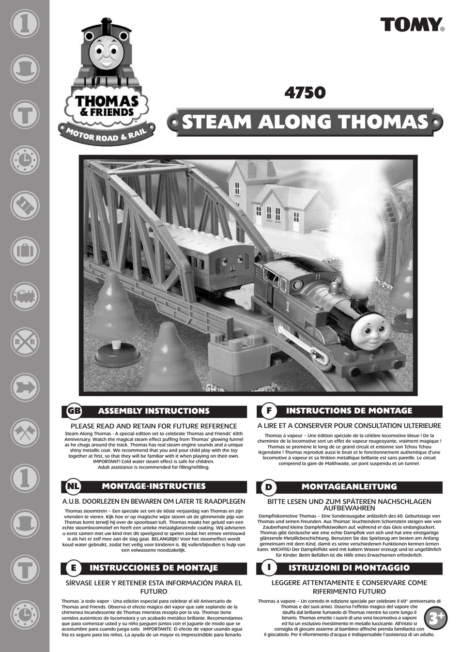 TOMY THOMAS & FRIENDS 4750 ASSEMBLY INSTRUCTIONS MANUAL Pdf Download ManualsLib
