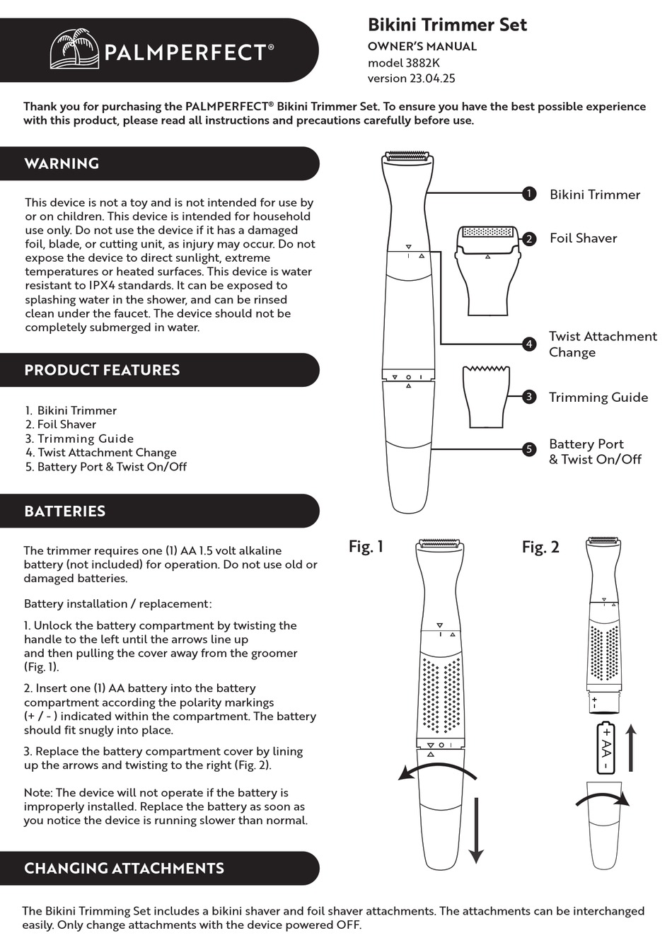 PALMPERFECT 3882K OWNER'S MANUAL Pdf Download ManualsLib