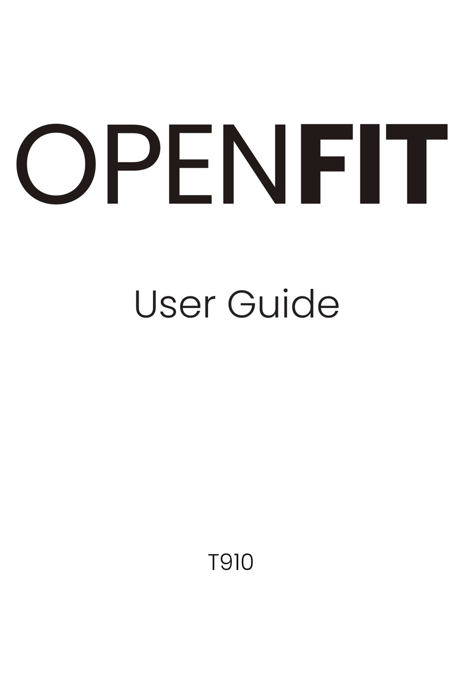 SHOKZ OPENFIT T910 USER MANUAL Pdf Download ManualsLib