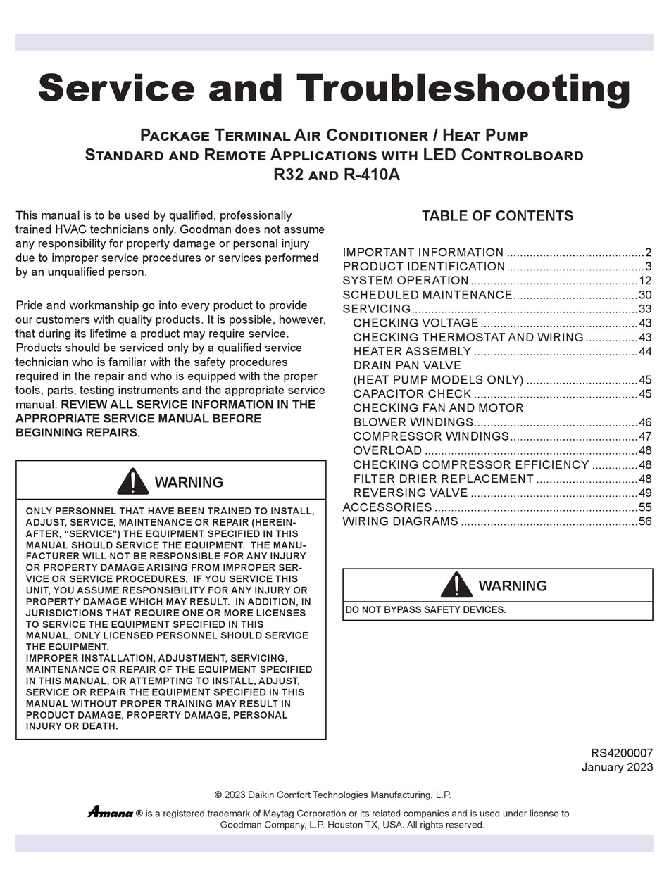 MAYTAG AMANA PTH153K50 SERIES SERVICE AND TROUBLESHOOTING Pdf Download ManualsLib