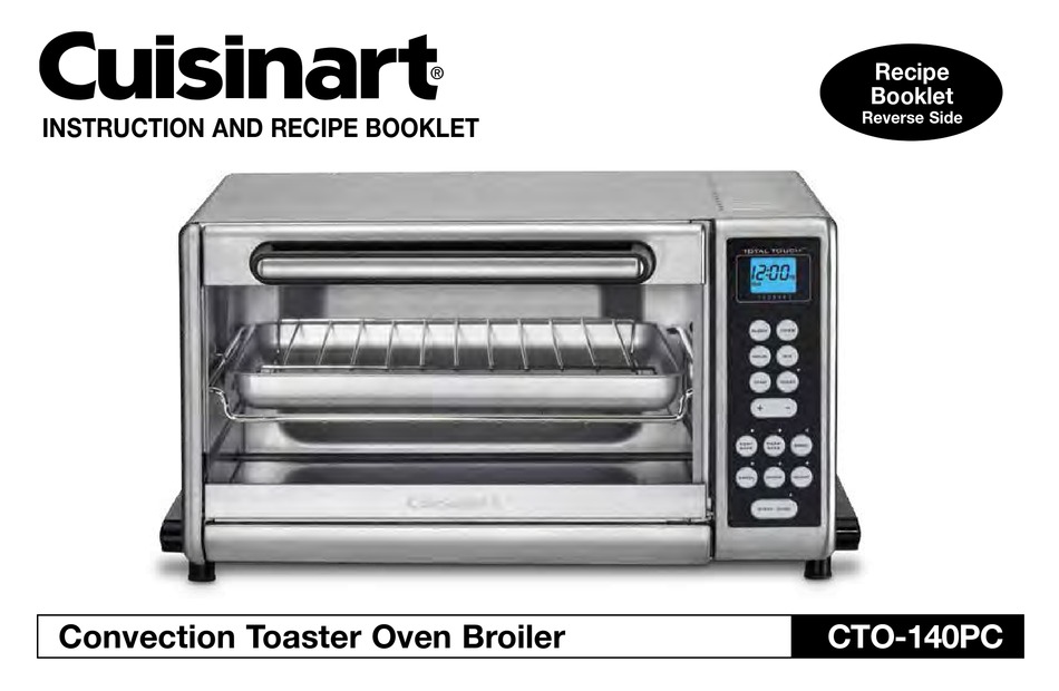 CUISINART CTO140PC INSTRUCTION AND RECIPE BOOKLET Pdf Download