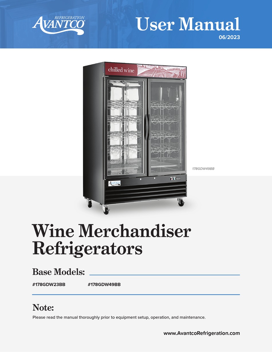 AVANTCO 178GDW23BB USER MANUAL Pdf Download ManualsLib