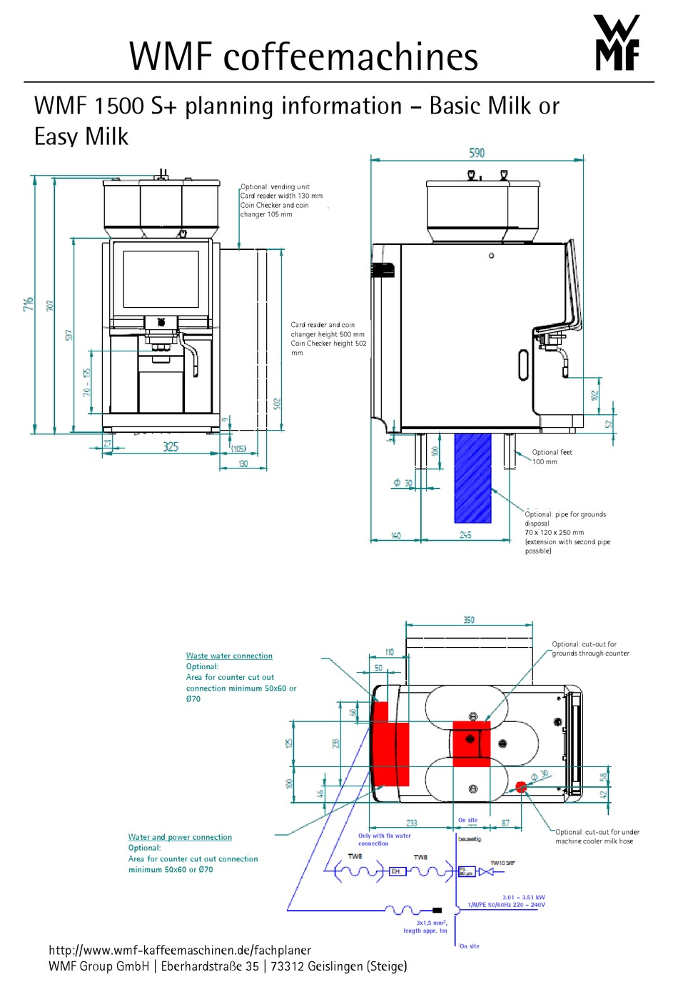 WMF 1500 S+ PLANNING INFORMATION Pdf Download ManualsLib