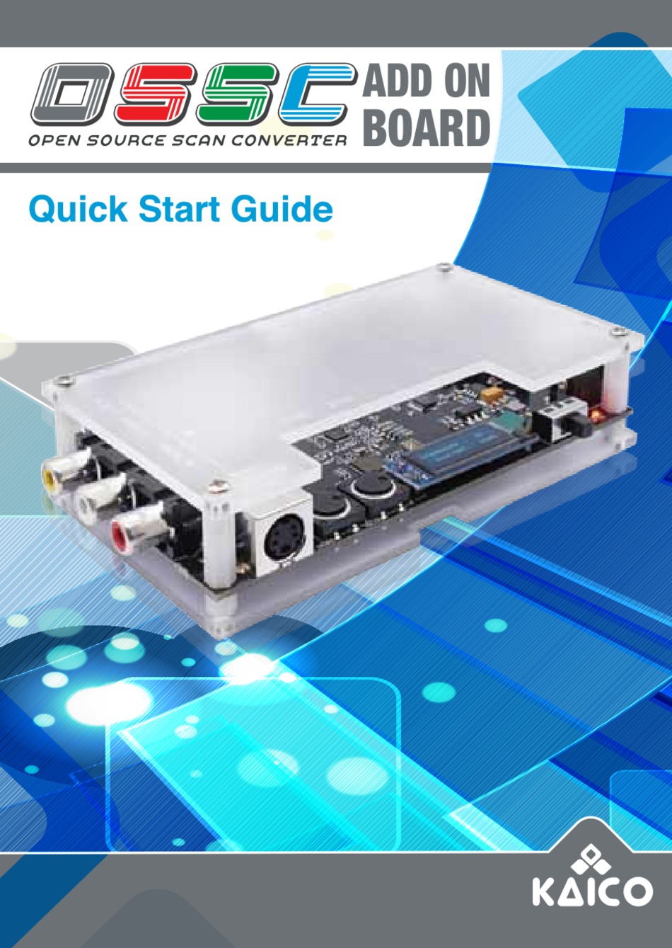 KAICO OSSC ADDON BOARD QUICK START MANUAL Pdf Download ManualsLib