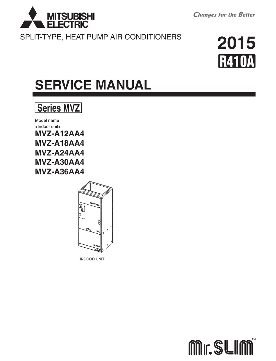 MITSUBISHI ELECTRIC MVZ SERIES SERVICE MANUAL Pdf Download | ManualsLib