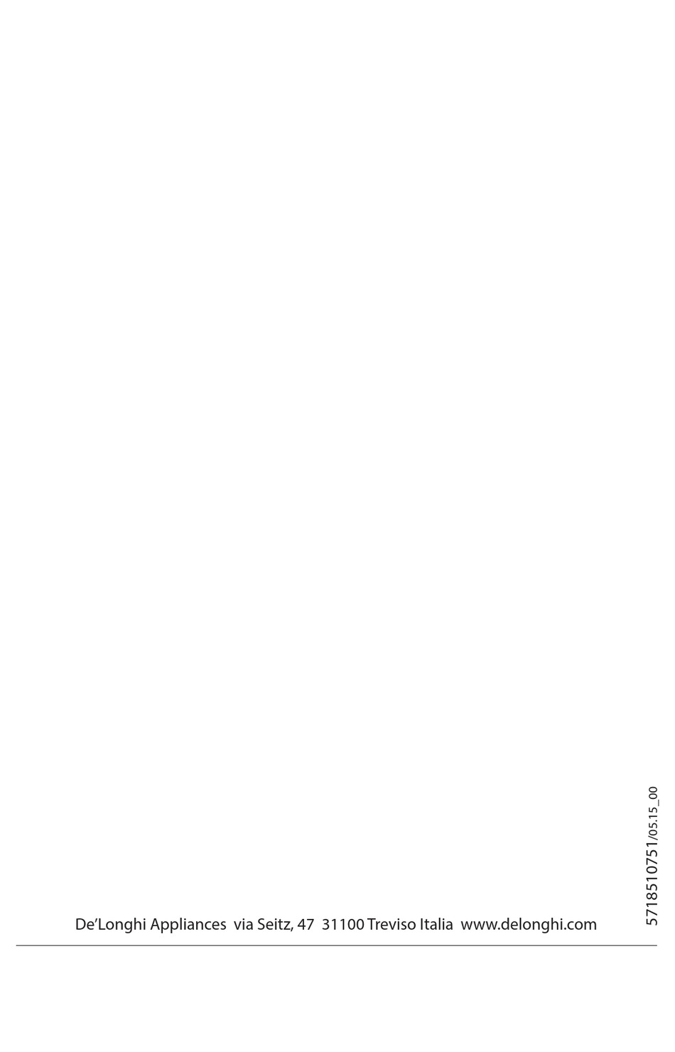 DELONGHI TRRS SERIES INSTRUCTIONS FOR USE MANUAL Pdf Download | ManualsLib