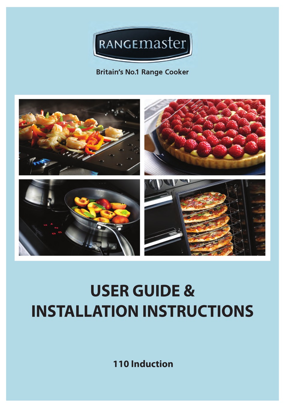 RANGEMASTER 110 INDUCTION USER'S MANUAL & INSTALLATION INSTRUCTIONS Pdf