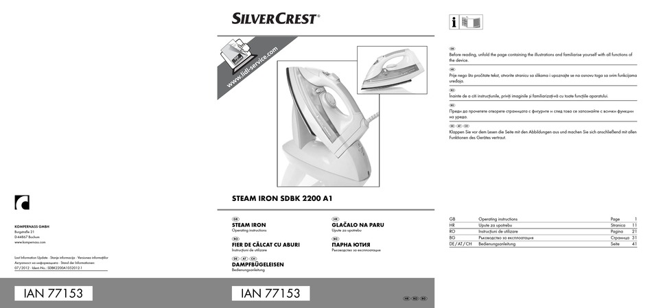 Silvercrest 77153 Operating Instructions Manual Pdf Download 