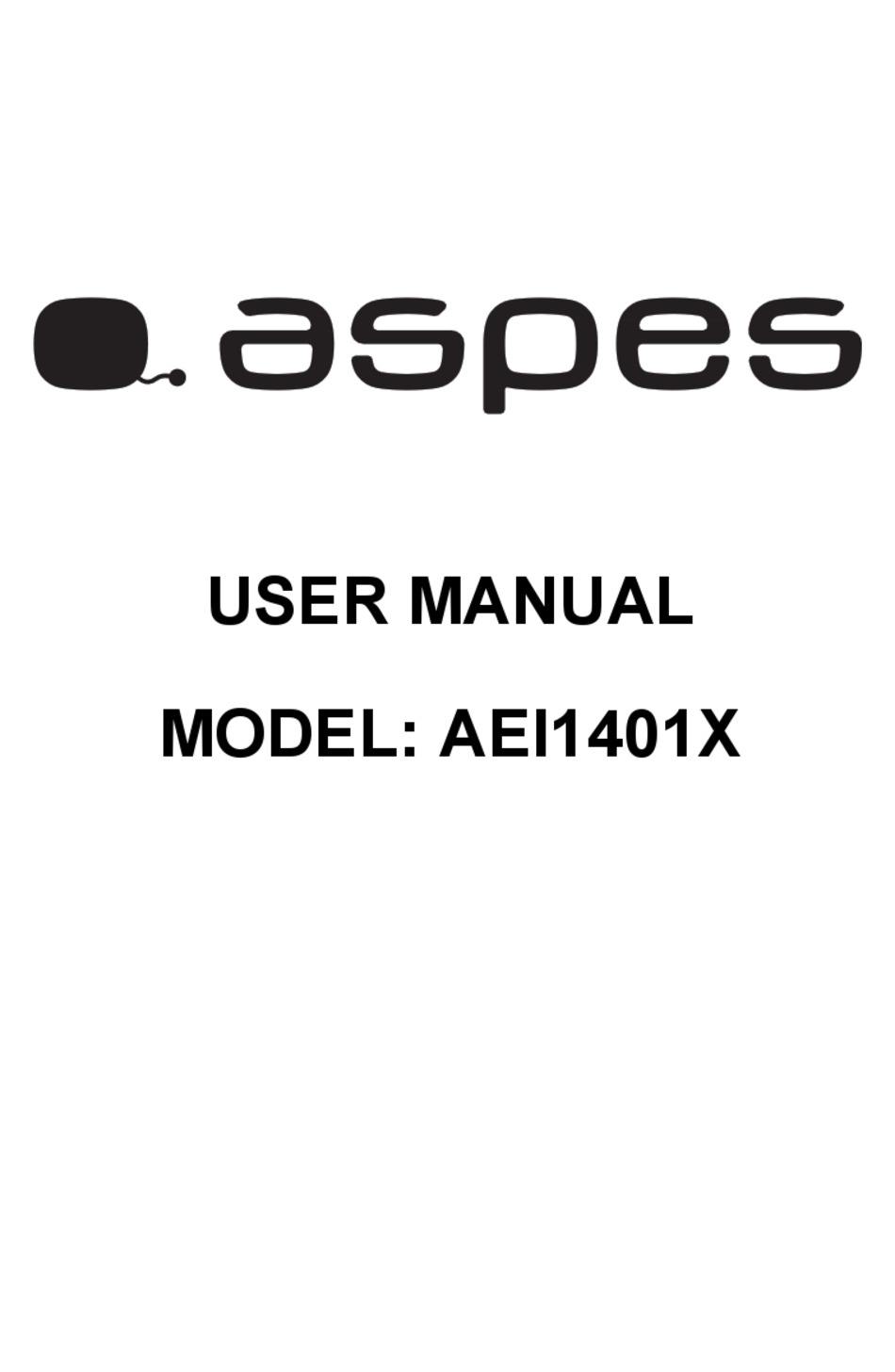 ASPES AEI1401X USER MANUAL Pdf Download | ManualsLib