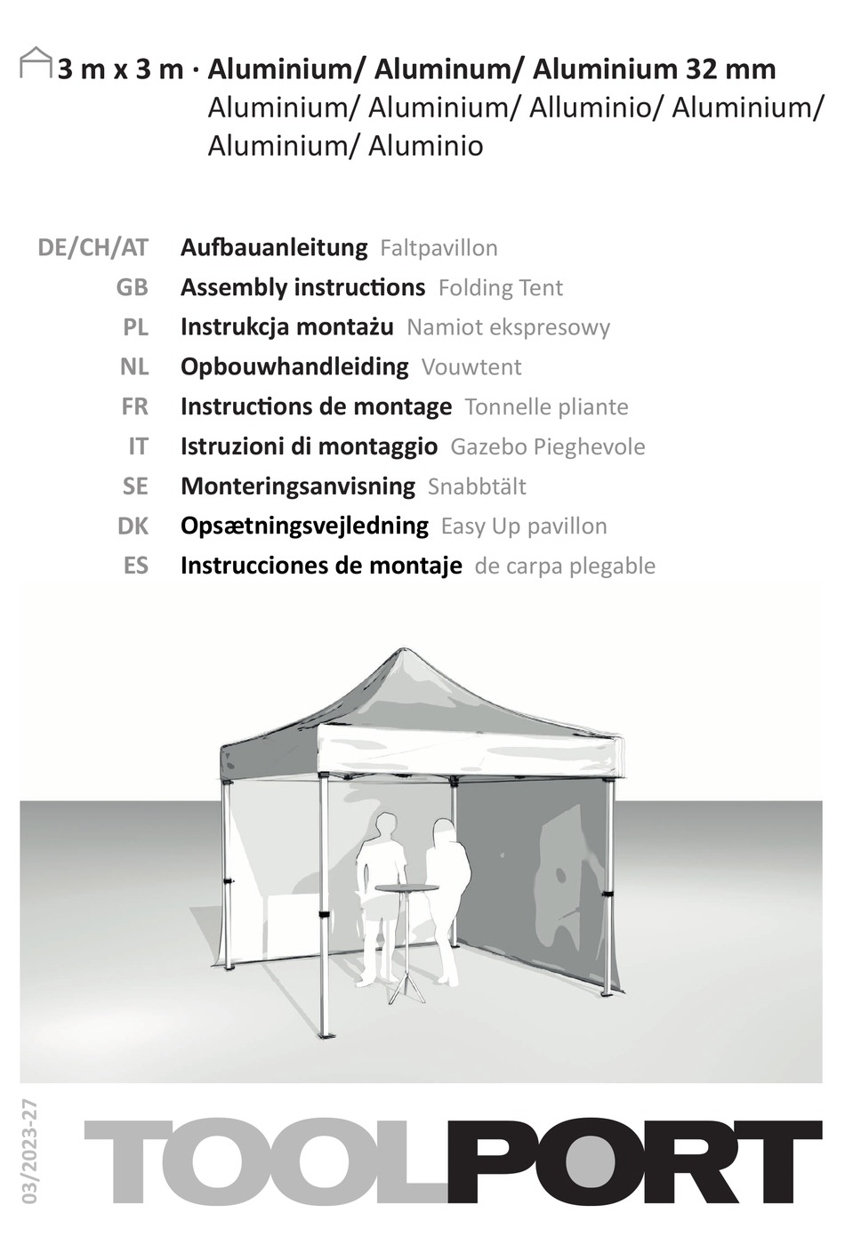 TOOLPORT ECONOMY ASSEMBLY INSTRUCTIONS MANUAL Pdf Download ManualsLib