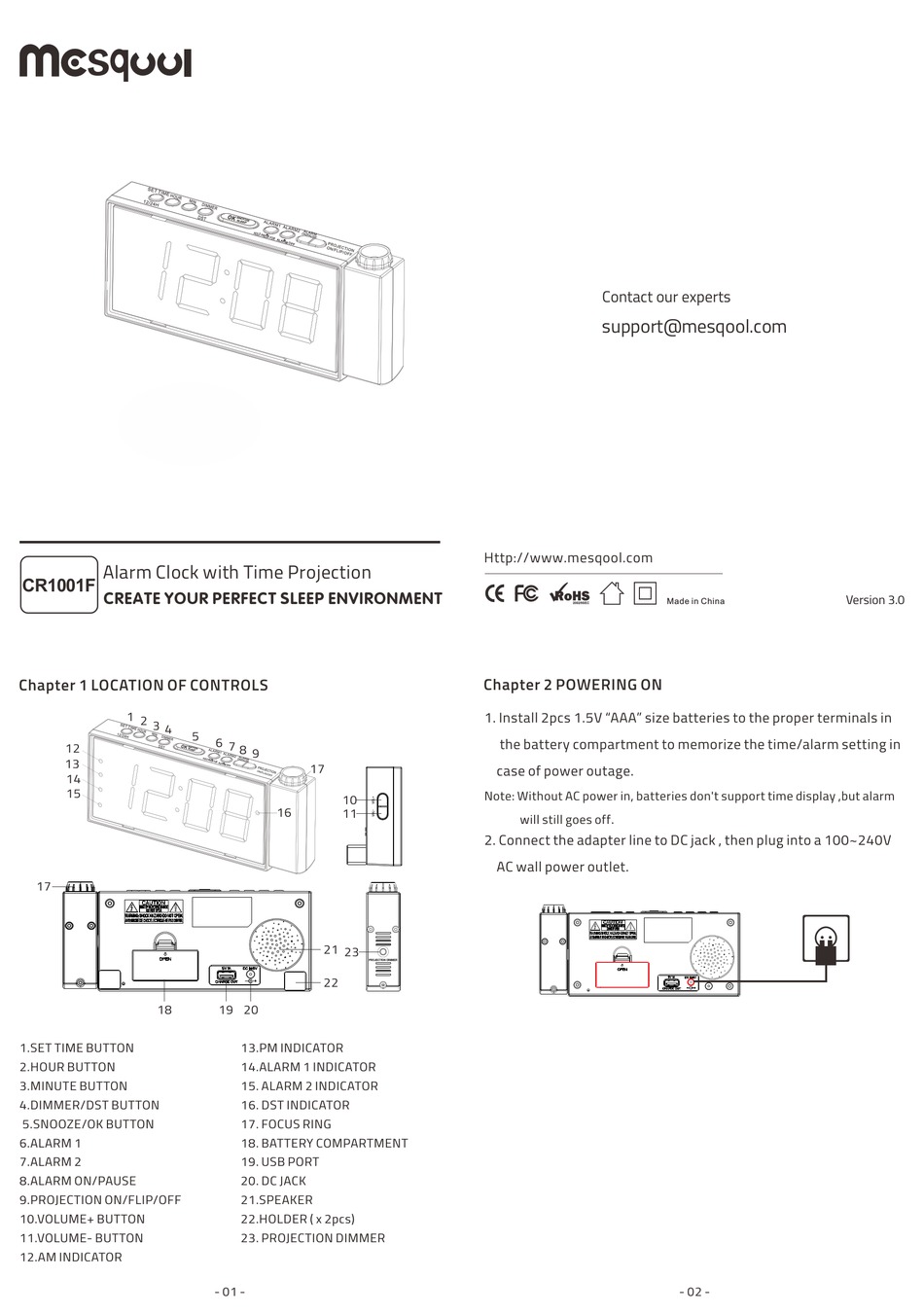 MESQOOL CR1001F MANUAL Pdf Download ManualsLib
