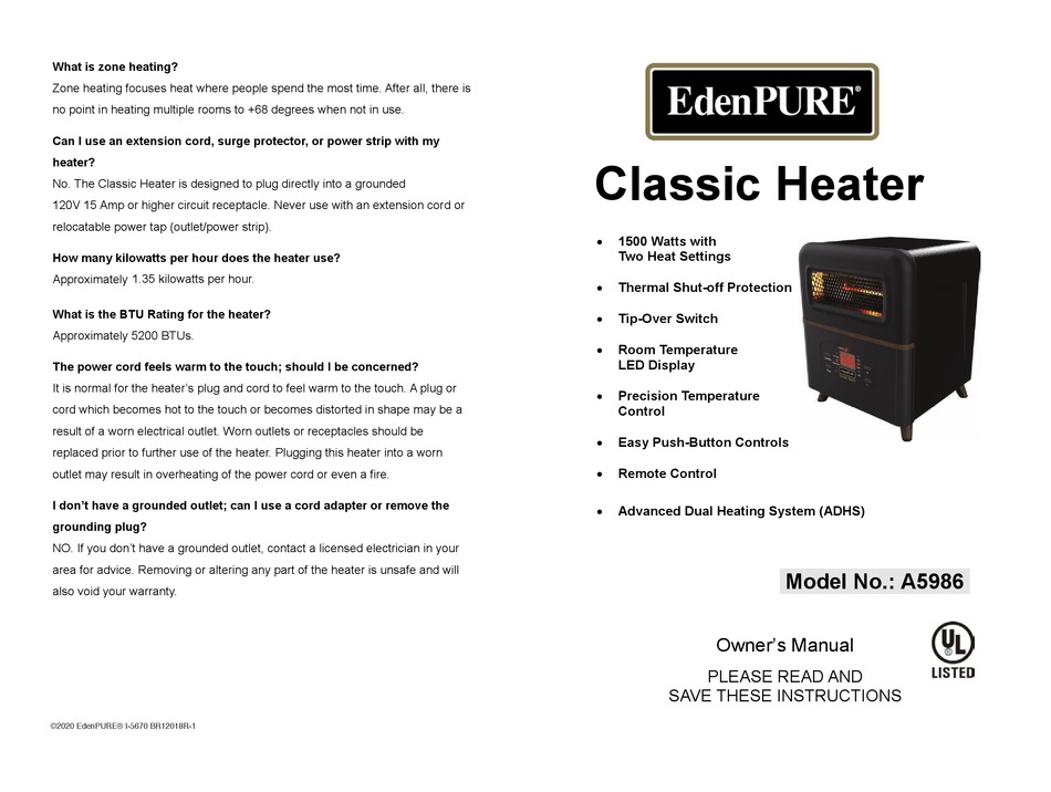 edenpure-a5986-owner-s-manual-pdf-download-manualslib