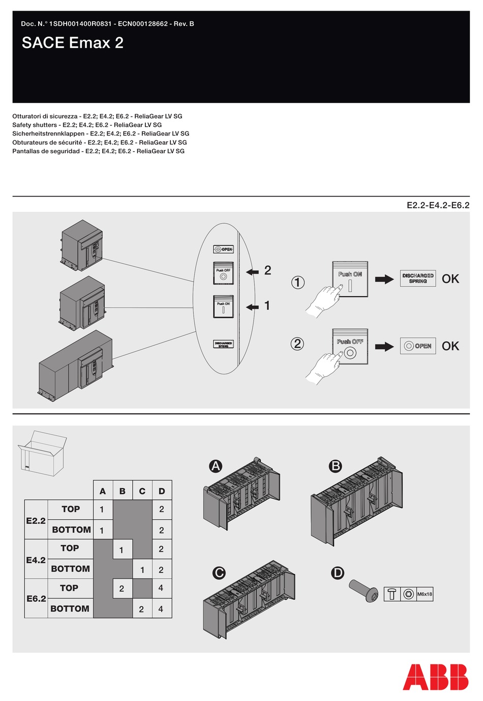 ABB RELIAGEAR LV SG E2.2 MANUAL Pdf Download ManualsLib