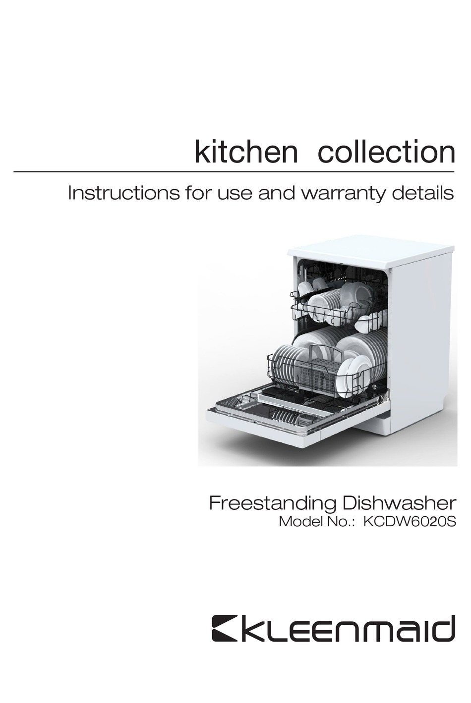 Kleenmaid Kcdw6020s Instructions For Use And Warranty Pdf Download 