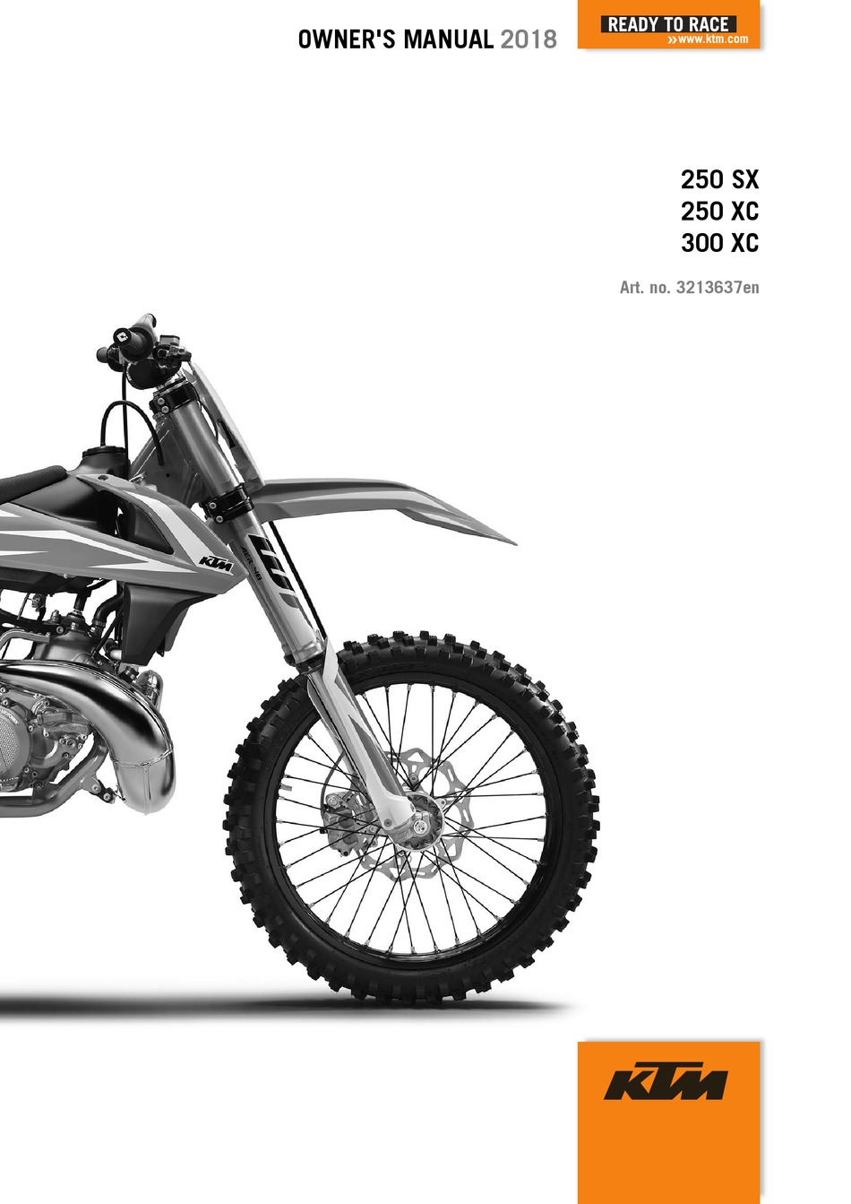 KTM 250 SX 2018 OWNER'S MANUAL Pdf Download | ManualsLib