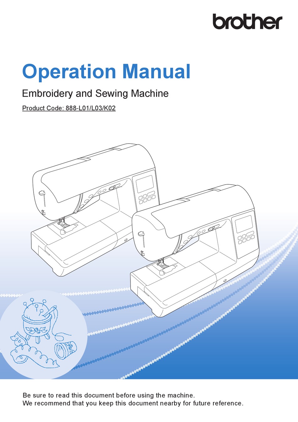BROTHER 888L01 OPERATION MANUAL Pdf Download ManualsLib