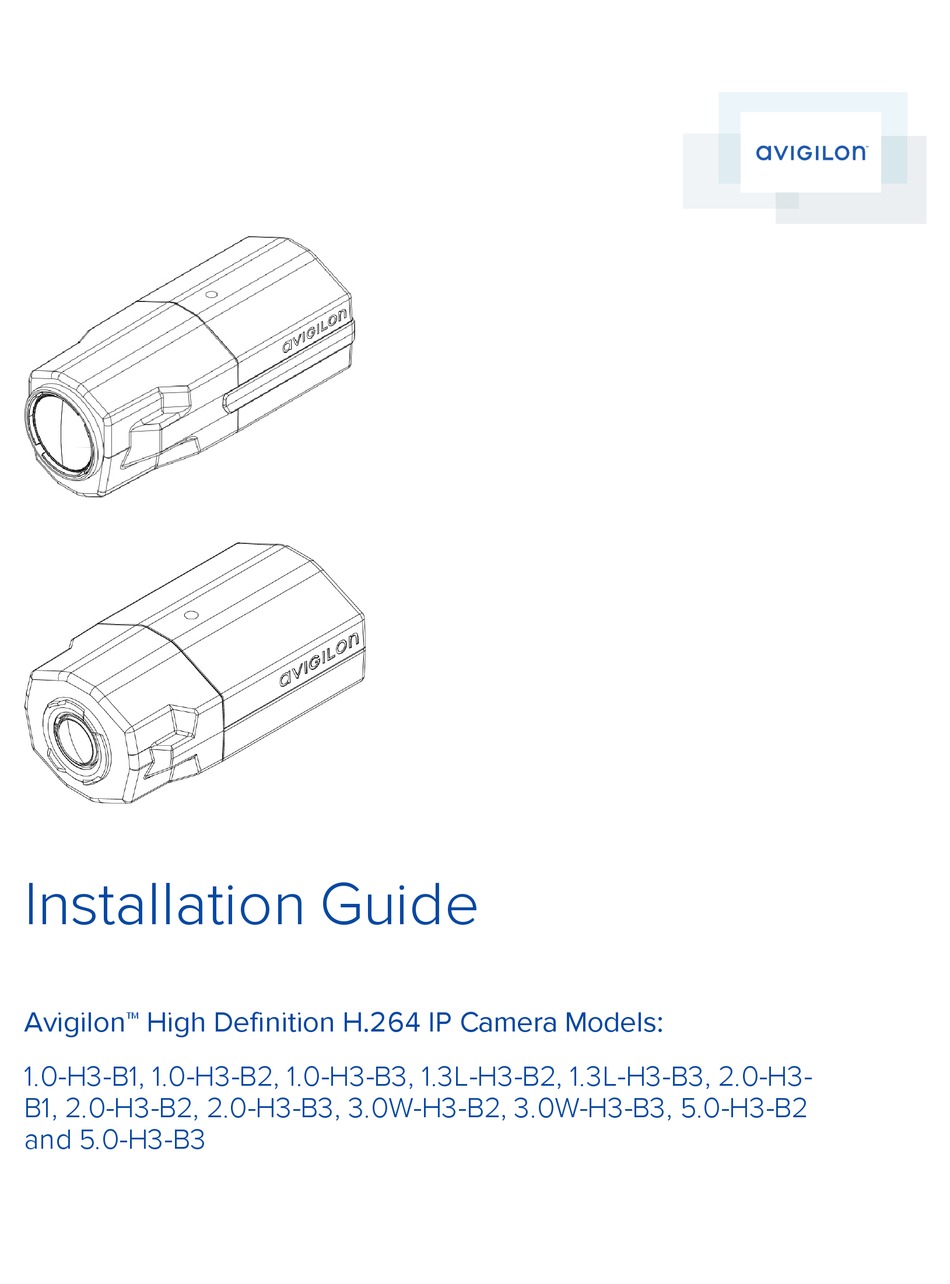 AVIGILON 1.3L-H3-B3 INSTALLATION MANUAL Pdf Download | ManualsLib