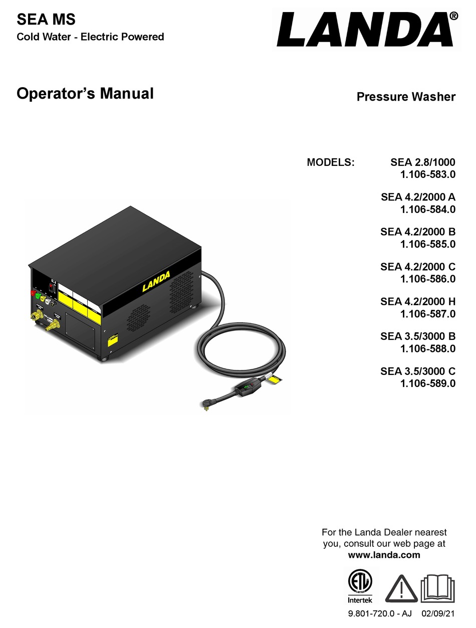 LANDA SEA 2.8/1000 OPERATOR