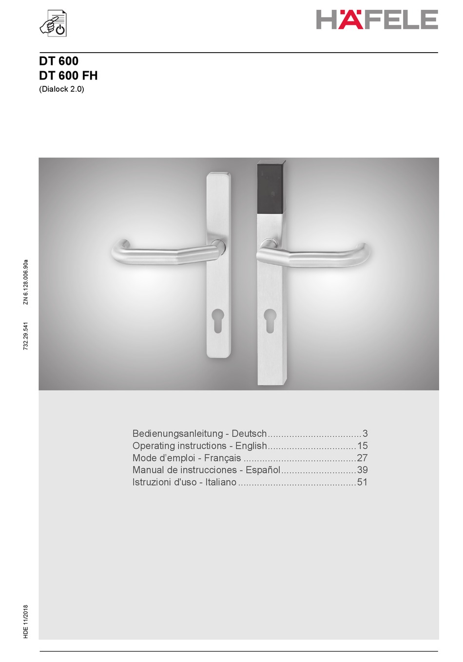 HAFELE DT 600 OPERATING INSTRUCTIONS MANUAL Pdf Download ManualsLib