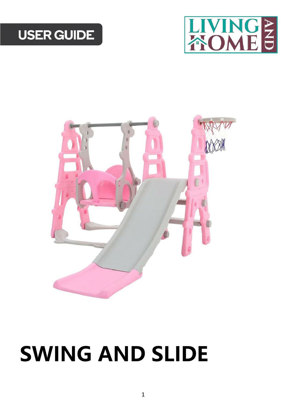 LIVING AND HOME SWING AND SLIDE USER MANUAL Pdf Download ManualsLib
