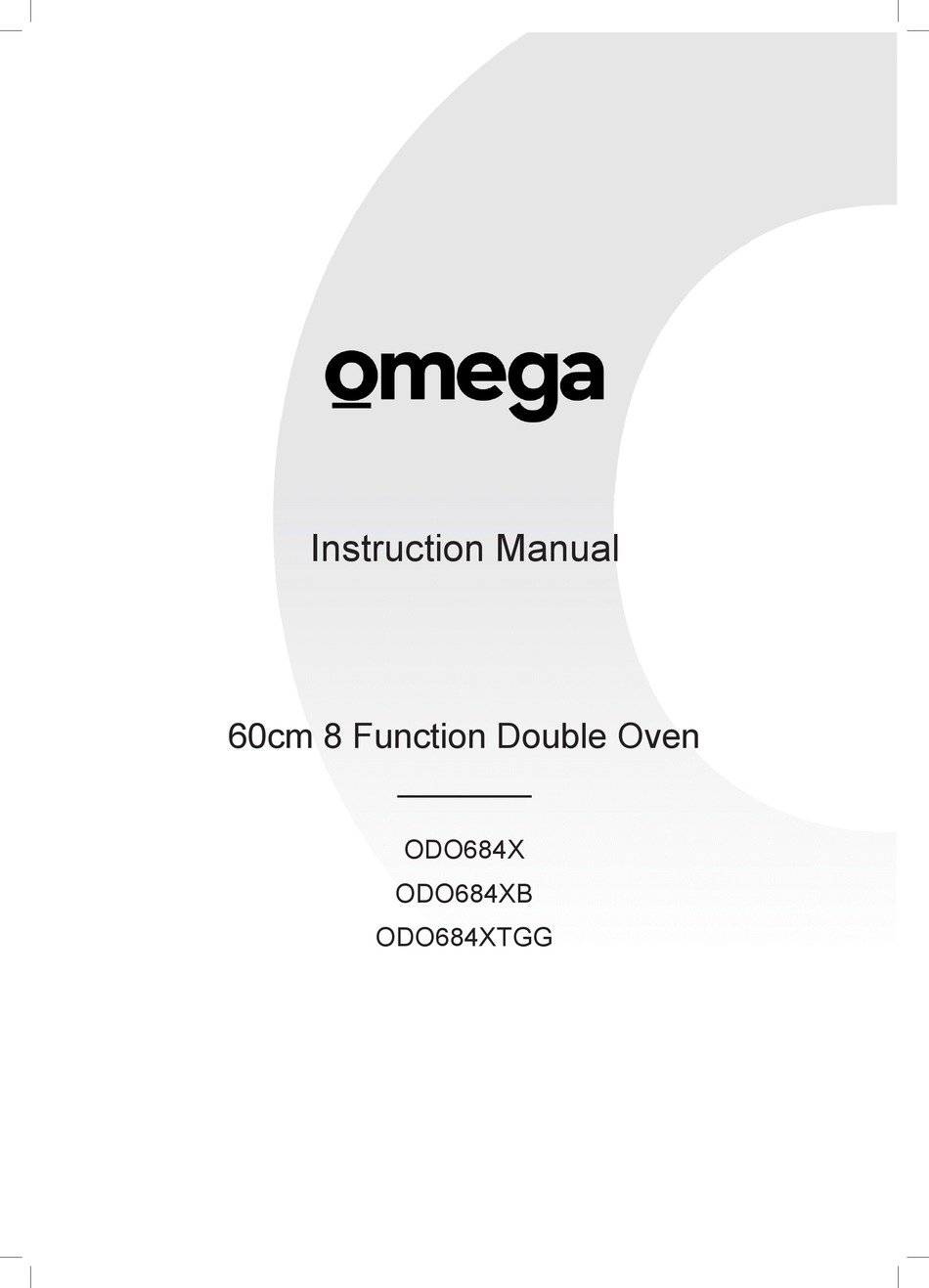 OMEGA ODO684XB INSTRUCTION MANUAL Pdf Download ManualsLib