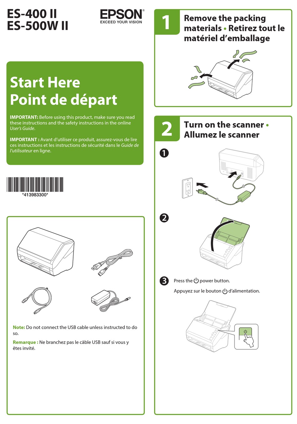 EPSON ES400 II START HERE Pdf Download ManualsLib