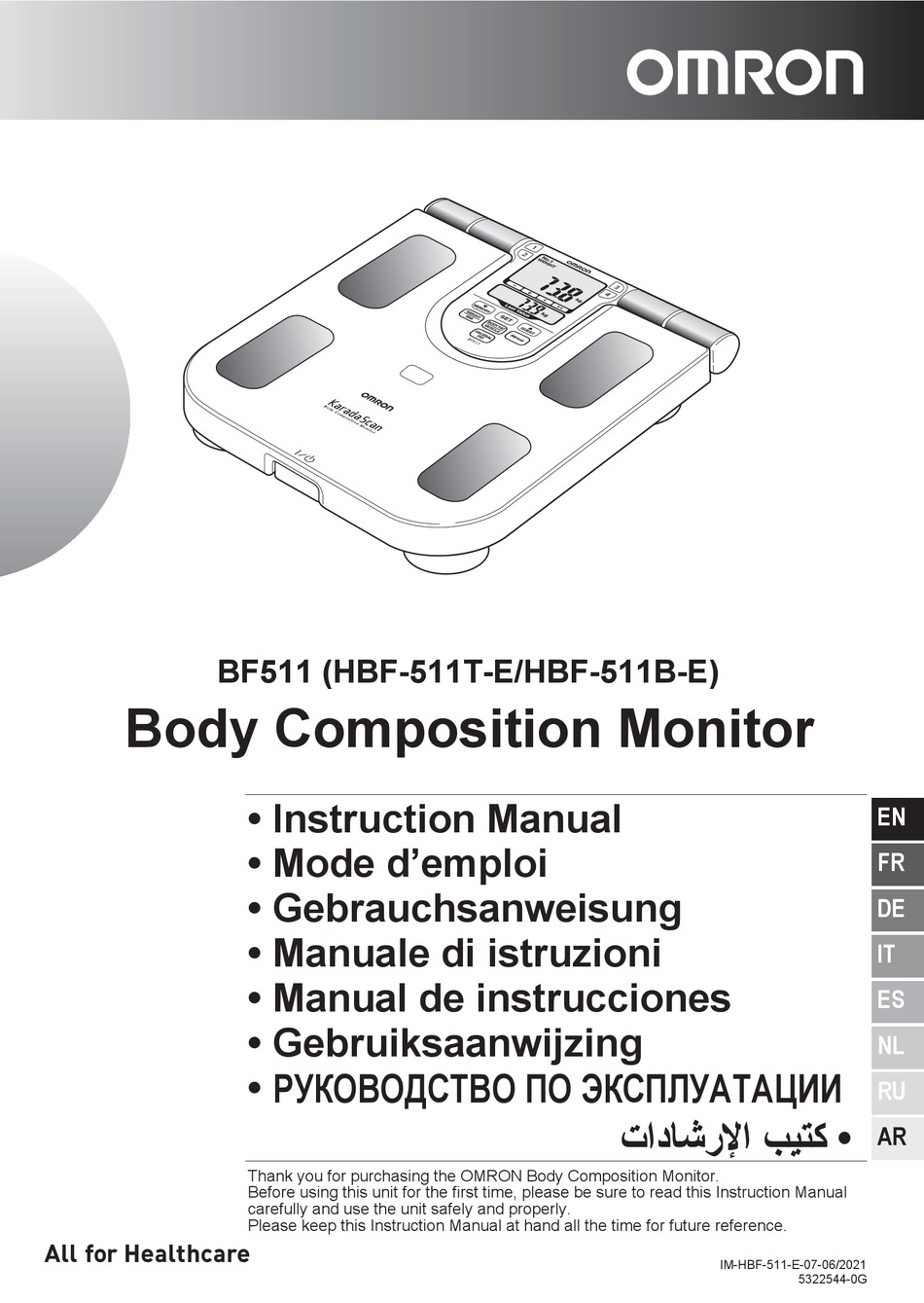 OMRON HBF511TE INSTRUCTION MANUAL Pdf Download ManualsLib