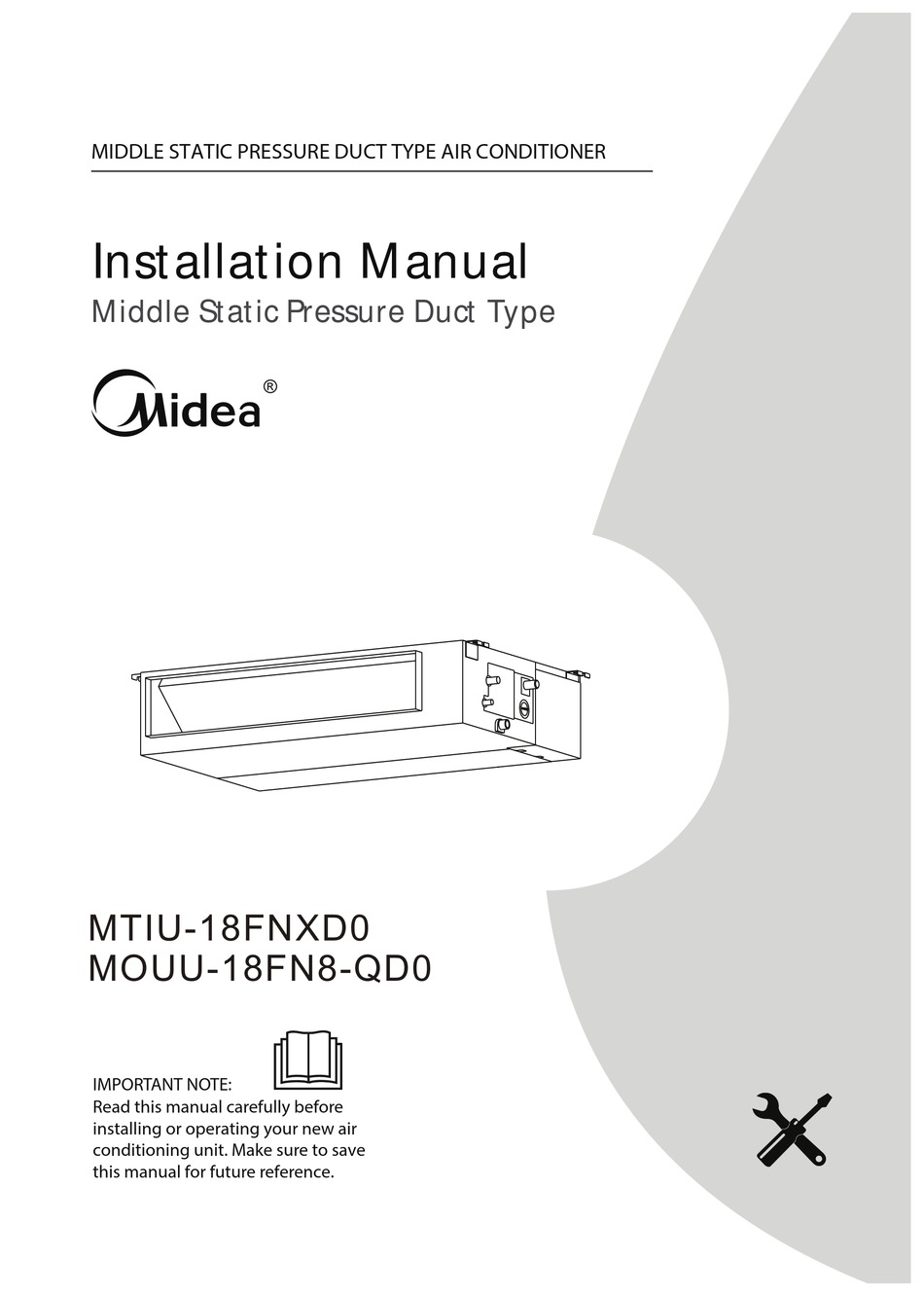 MIDEA MTIU18FNXD0 INSTALLATION MANUAL Pdf Download ManualsLib