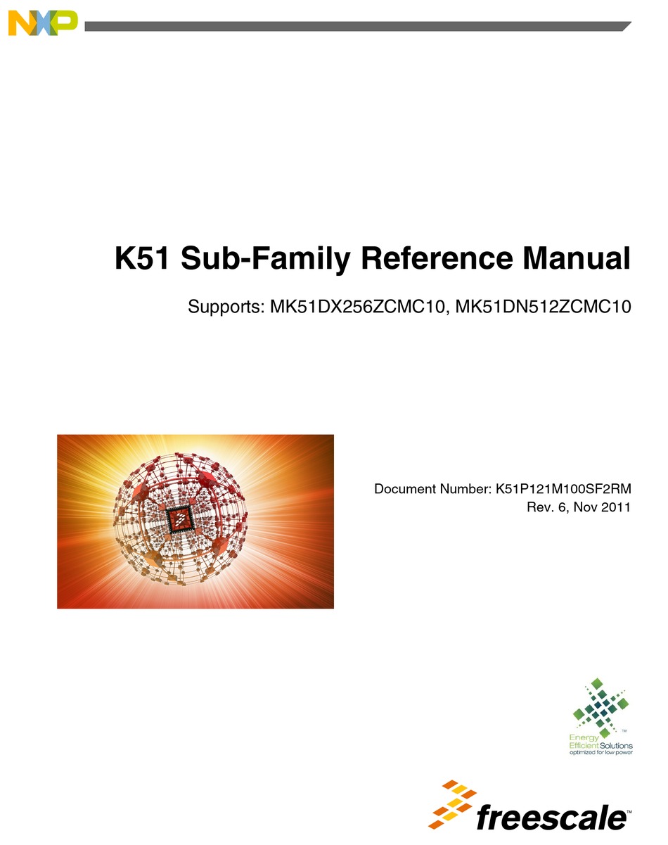 NXP SEMICONDUCTORS FREESCALE K51 SERIES REFERENCE MANUAL Pdf Download
