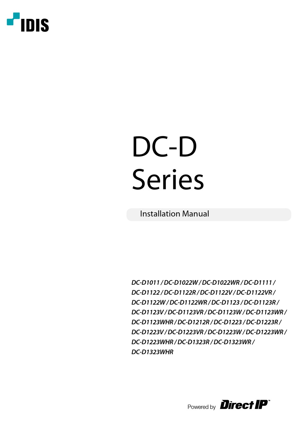 DIRECT IP IDIS DCD1011 INSTALLATION MANUAL Pdf Download ManualsLib