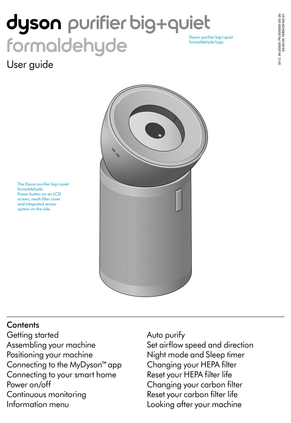 DYSON PURIFIER BIG+QUIET FORMALDEHYDE USER MANUAL Pdf Download ManualsLib