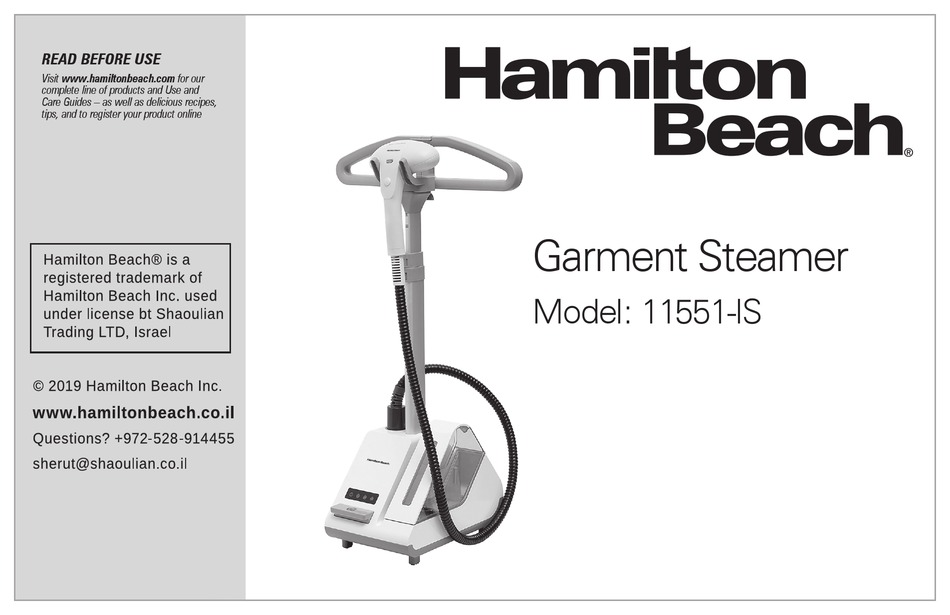 HAMILTON BEACH 11551IS MANUAL Pdf Download ManualsLib