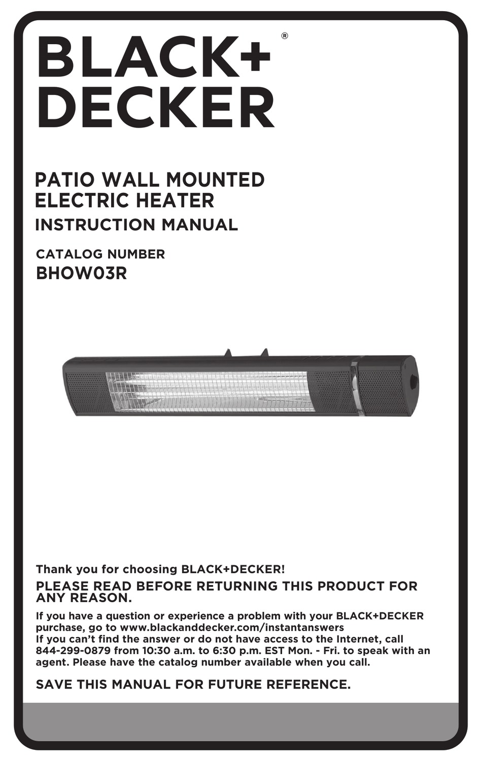 BLACK & DECKER BHOW03R INSTRUCTION MANUAL Pdf Download ManualsLib