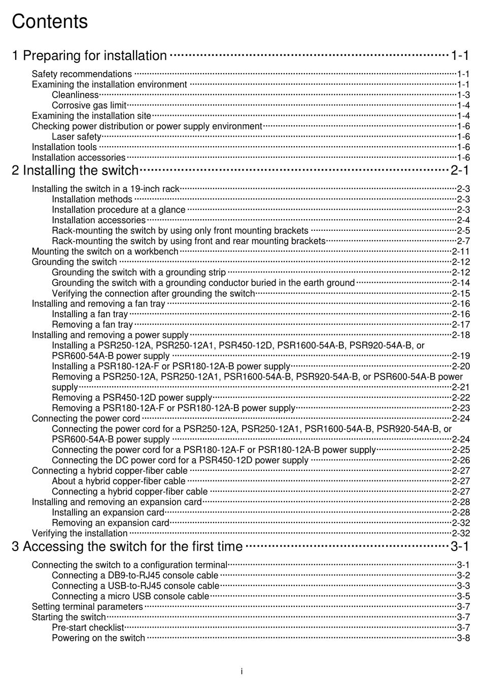 H3C PSR600-54A-B INSTALLATION MANUAL Pdf Download | ManualsLib