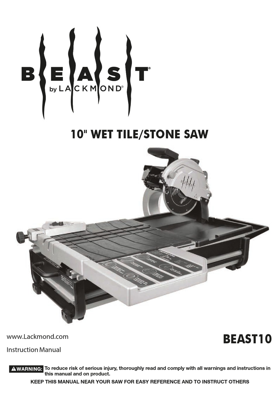 LACKMOND BEAST10 INSTRUCTION MANUAL Pdf Download ManualsLib