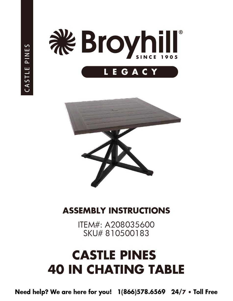 BROYHILL A208035600 ASSEMBLY INSTRUCTIONS MANUAL Pdf Download ManualsLib
