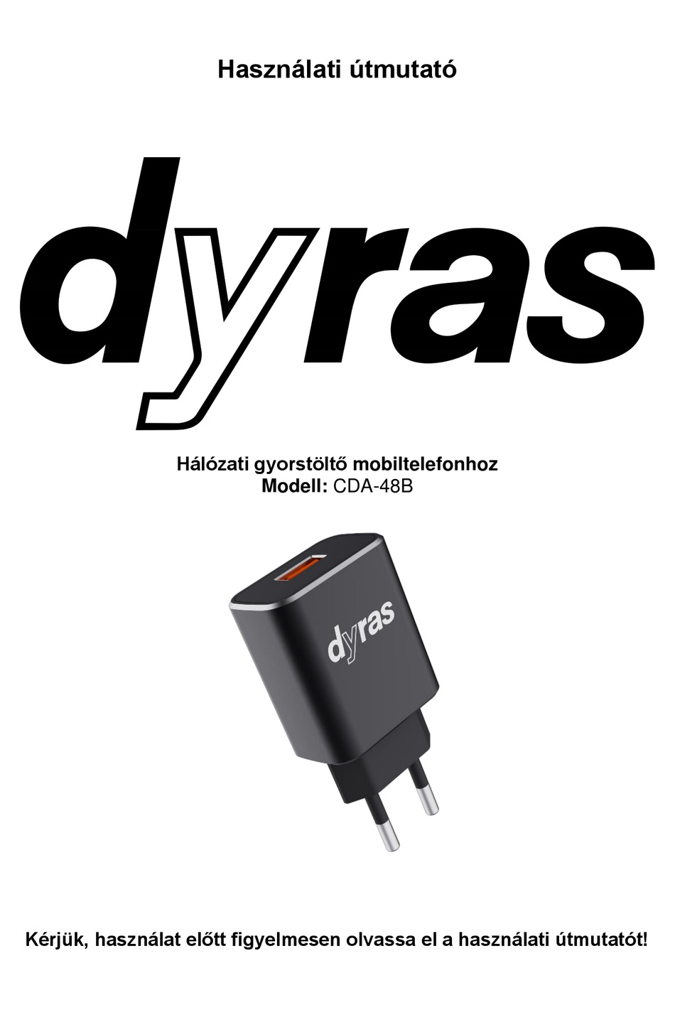 DYRAS CDA-48B INSTRUCTION MANUAL Pdf Download | ManualsLib