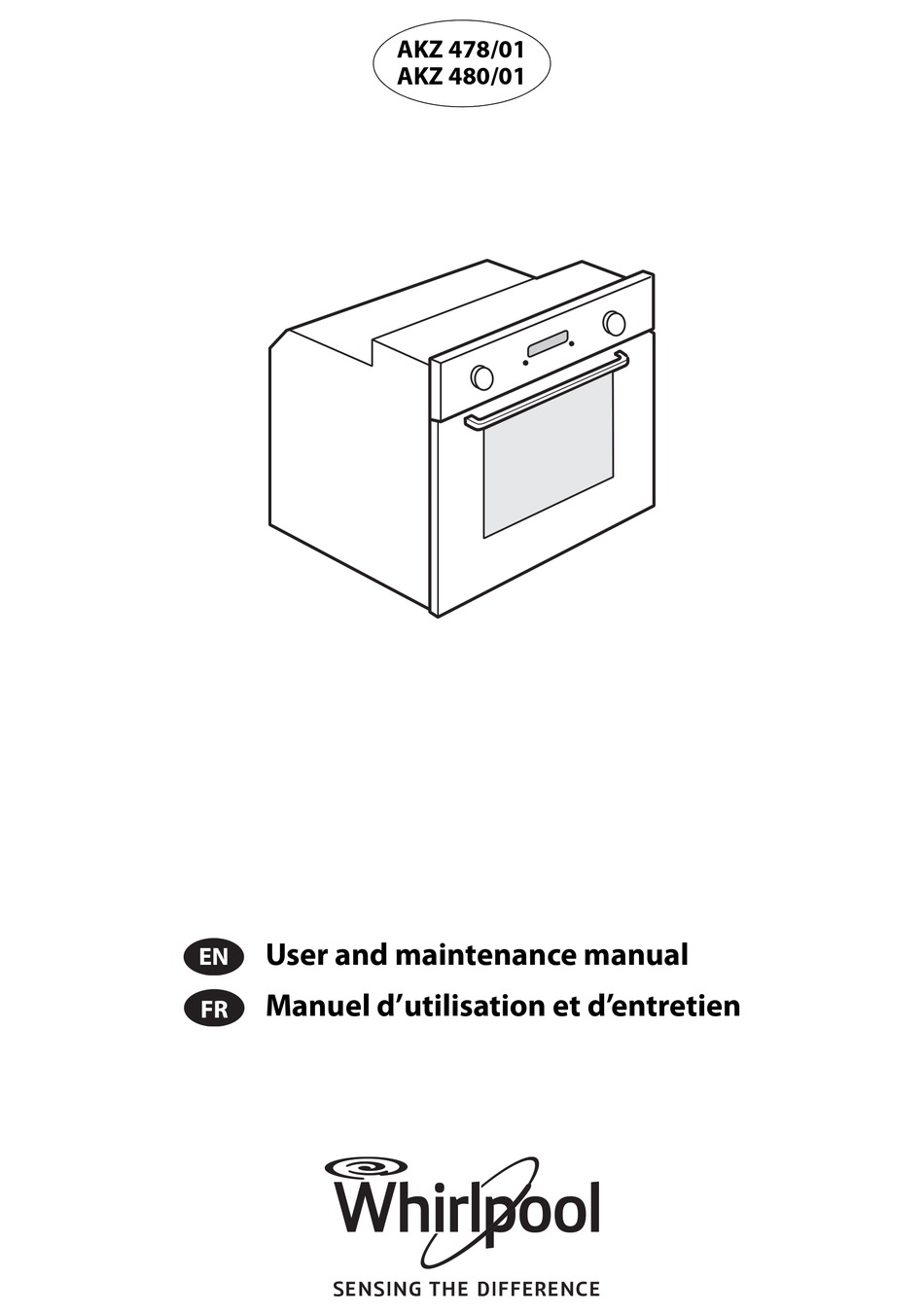 WHIRLPOOL AKZ 478/01 USER AND MAINTENANCE MANUAL Pdf Download | ManualsLib