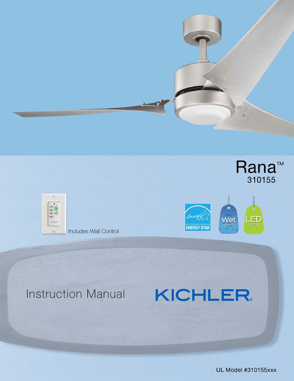 KICHLER LIGHTING RANA 310155 INSTRUCTION MANUAL Pdf Download ManualsLib