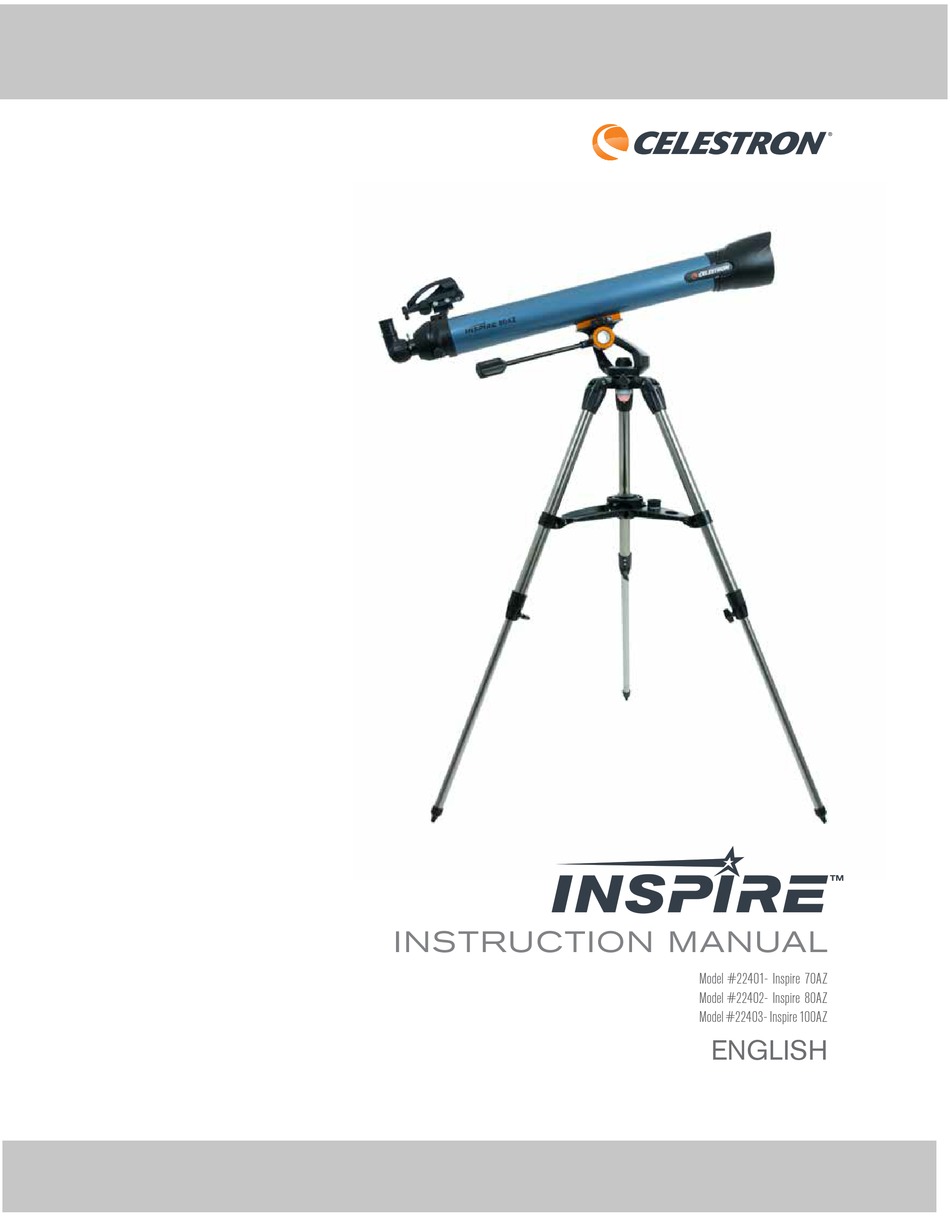 CELESTRON 22401 INSTRUCTION MANUAL Pdf Download ManualsLib